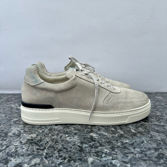 Duke And dexter Ritchie Off-White Sneaker US 7 Leather Suede Shoe . - Picture 1 of 11